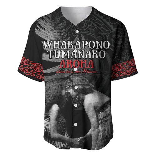 New Zealand Mother's Day Baseball Jersey Maori Hongi Aroha Ahau Ki A Koe Mama
