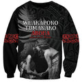 New Zealand Mother's Day Sweatshirt Maori Hongi Aroha Ahau Ki A Koe Mama