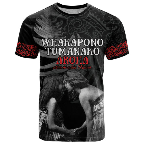 New Zealand Mother's Day T Shirt Maori Hongi Aroha Ahau Ki A Koe Mama
