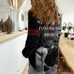 New Zealand Mother's Day Women Casual Shirt Maori Hongi Aroha Ahau Ki A Koe Mama