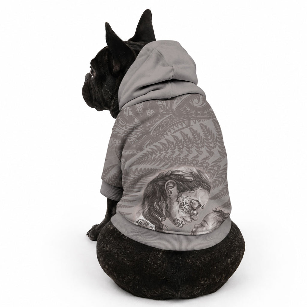 New Zealand Mother's Day Pet Hoodie Maori Mo Toku Mama Silver Fern