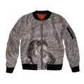 New Zealand Mother's Day Sleeve Zip Bomber Jacket Maori Mo Toku Mama Silver Fern