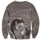 New Zealand Mother's Day Sweatshirt Maori Mo Toku Mama Silver Fern