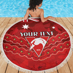 Custom Swans Football Beach Blanket ANZAC Lest We Forget