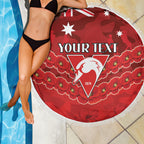 Custom Swans Football Beach Blanket ANZAC Lest We Forget
