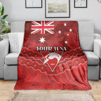 Custom Swans Football Blanket ANZAC Lest We Forget