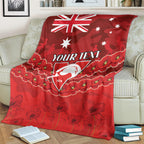 Custom Swans Football Blanket ANZAC Lest We Forget