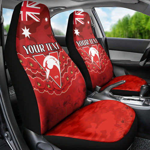 Custom Swans Football Car Seat Cover ANZAC Lest We Forget