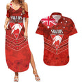 Custom Swans Football Couples Matching Summer Maxi Dress and Hawaiian Shirt ANZAC Lest We Forget
