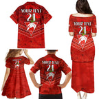 Custom Swans Football Family Matching Puletasi and Hawaiian Shirt ANZAC Lest We Forget