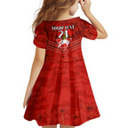 Custom Swans Football Family Matching Short Sleeve Bodycon Dress and Hawaiian Shirt ANZAC Lest We Forget