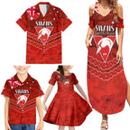Custom Swans Football Family Matching Summer Maxi Dress and Hawaiian Shirt ANZAC Lest We Forget