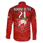 Custom Swans Football Family Matching Tank Maxi Dress and Hawaiian Shirt ANZAC Lest We Forget