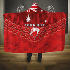 Custom Swans Football Hooded Blanket ANZAC Lest We Forget