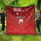 Custom Swans Football Quilt ANZAC Lest We Forget