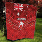 Custom Swans Football Quilt ANZAC Lest We Forget