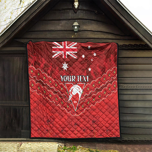 Custom Swans Football Quilt ANZAC Lest We Forget