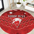 Custom Swans Football Round Carpet ANZAC Lest We Forget