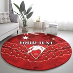 Custom Swans Football Round Carpet ANZAC Lest We Forget
