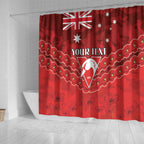 Custom Swans Football Shower Curtain ANZAC Lest We Forget