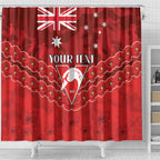 Custom Swans Football Shower Curtain ANZAC Lest We Forget
