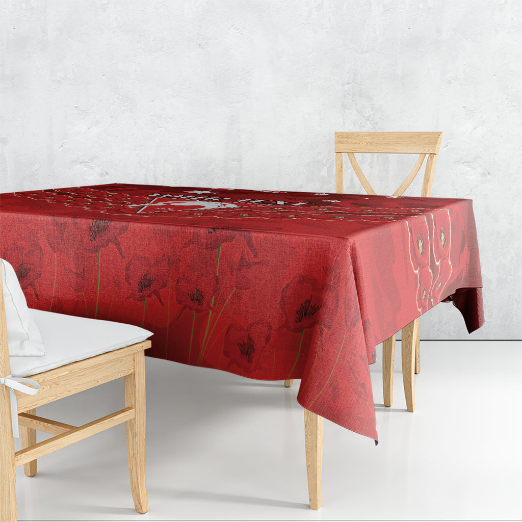 Custom Swans Football Tablecloth ANZAC Lest We Forget