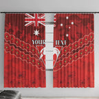 Custom Swans Football Window Curtain ANZAC Lest We Forget