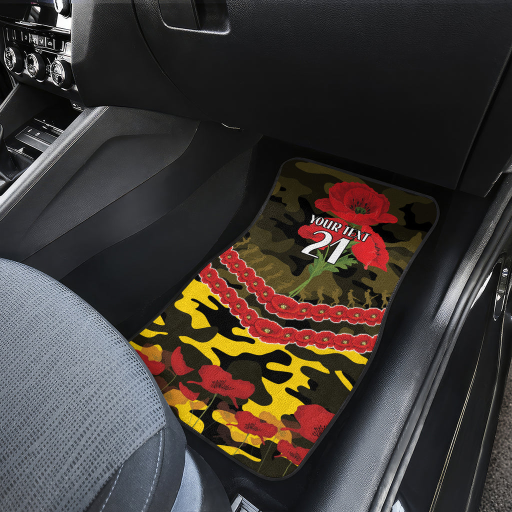 Custom Richmond Tigers Football Car Mats ANZAC Lest We Forget