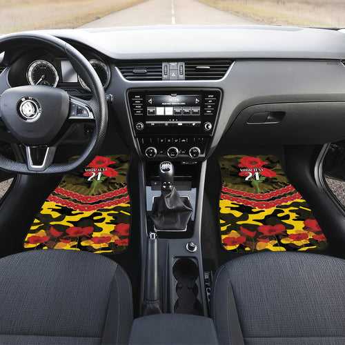 Custom Richmond Tigers Football Car Mats ANZAC Lest We Forget