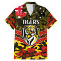Custom Richmond Tigers Football Family Matching Mermaid Dress and Hawaiian Shirt ANZAC Lest We Forget