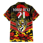 Custom Richmond Tigers Football Family Matching Mermaid Dress and Hawaiian Shirt ANZAC Lest We Forget