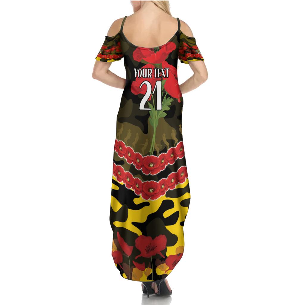 Custom Richmond Tigers Football Family Matching Summer Maxi Dress and Hawaiian Shirt ANZAC Lest We Forget