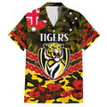 Custom Richmond Tigers Football Family Matching Tank Maxi Dress and Hawaiian Shirt ANZAC Lest We Forget
