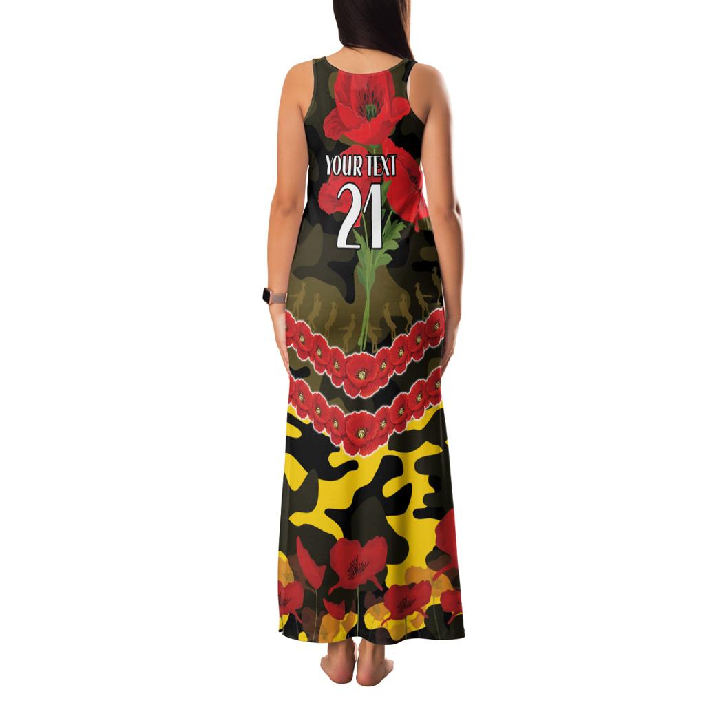 Custom Richmond Tigers Football Family Matching Tank Maxi Dress and Hawaiian Shirt ANZAC Lest We Forget
