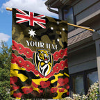 Custom Richmond Tigers Football Garden Flag ANZAC Lest We Forget