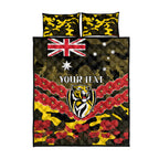 Custom Richmond Tigers Football Quilt Bed Set ANZAC Lest We Forget