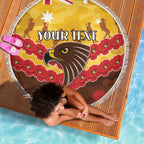 Custom Hawks Football Beach Blanket ANZAC Lest We Forget