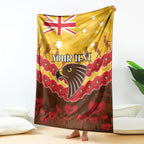 Custom Hawks Football Blanket ANZAC Lest We Forget