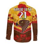 Custom Hawks Football Family Matching Tank Maxi Dress and Hawaiian Shirt ANZAC Lest We Forget