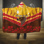 Custom Hawks Football Hooded Blanket ANZAC Lest We Forget
