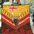 Custom Hawks Football Quilt ANZAC Lest We Forget