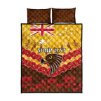 Custom Hawks Football Quilt Bed Set ANZAC Lest We Forget