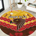 Custom Hawks Football Round Carpet ANZAC Lest We Forget