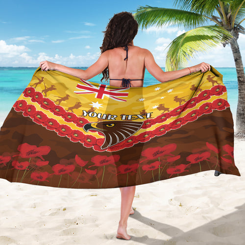 Custom Hawks Football Sarong ANZAC Lest We Forget