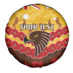 Custom Hawks Football Spare Tire Cover ANZAC Lest We Forget