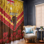 Custom Hawks Football Window Curtain ANZAC Lest We Forget