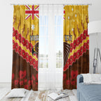 Custom Hawks Football Window Curtain ANZAC Lest We Forget