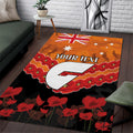 Custom Giants Football Area Rug ANZAC Lest We Forget