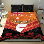 Custom Giants Football Bedding Set ANZAC Lest We Forget