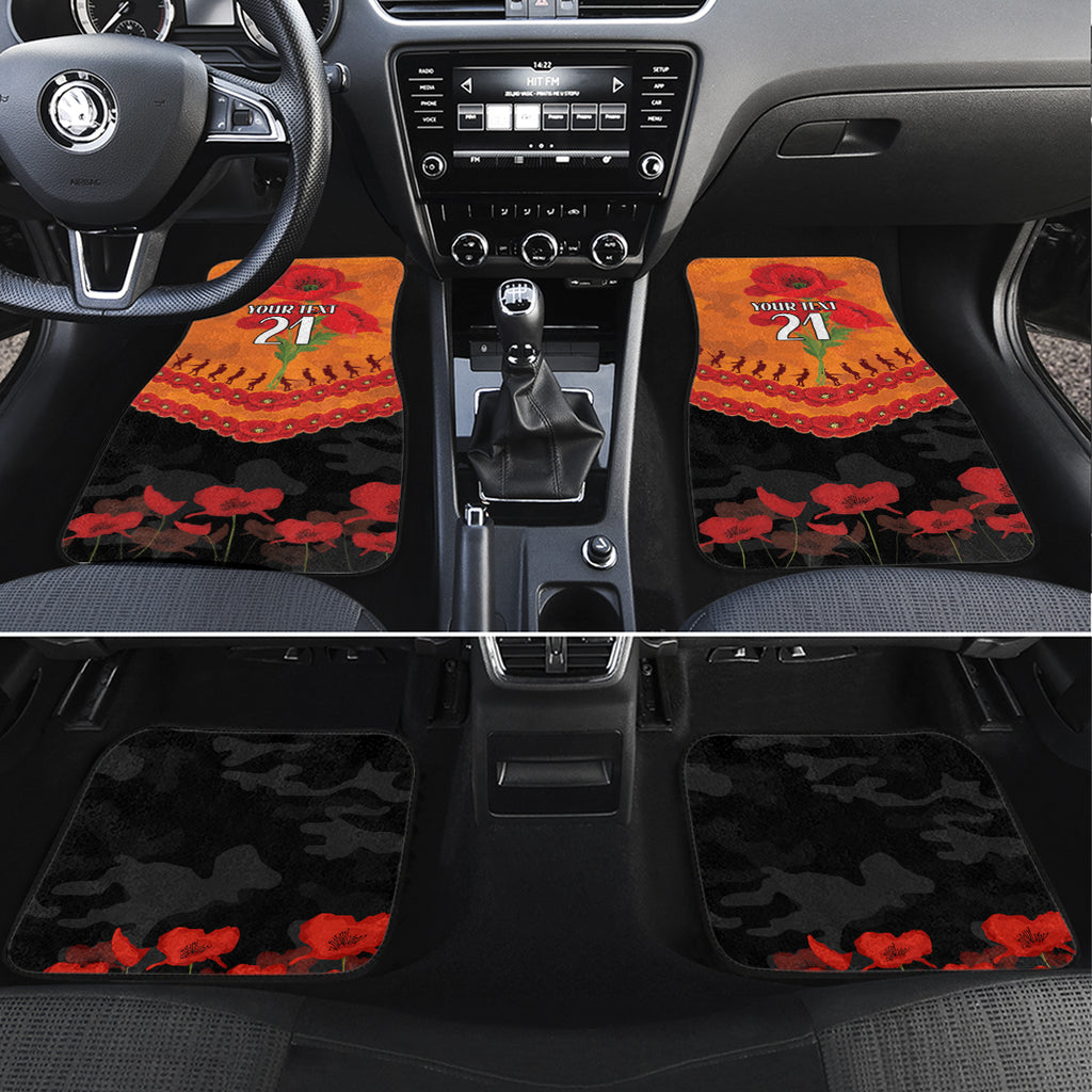 Custom Giants Football Car Mats ANZAC Lest We Forget